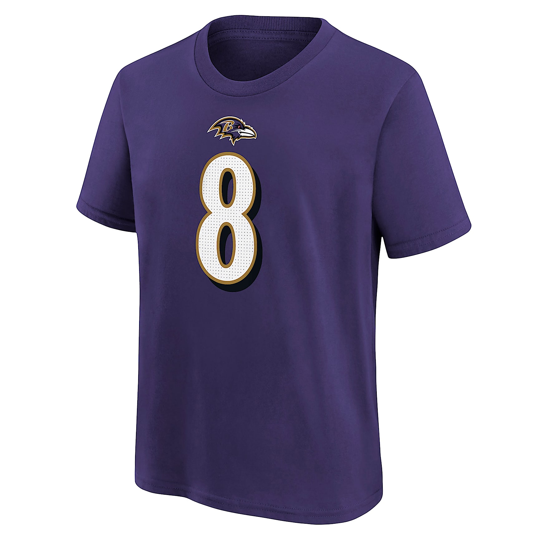 Lamar Jackson Baltimore Ravens Big Kids' Short-Sleeve T-Shirt